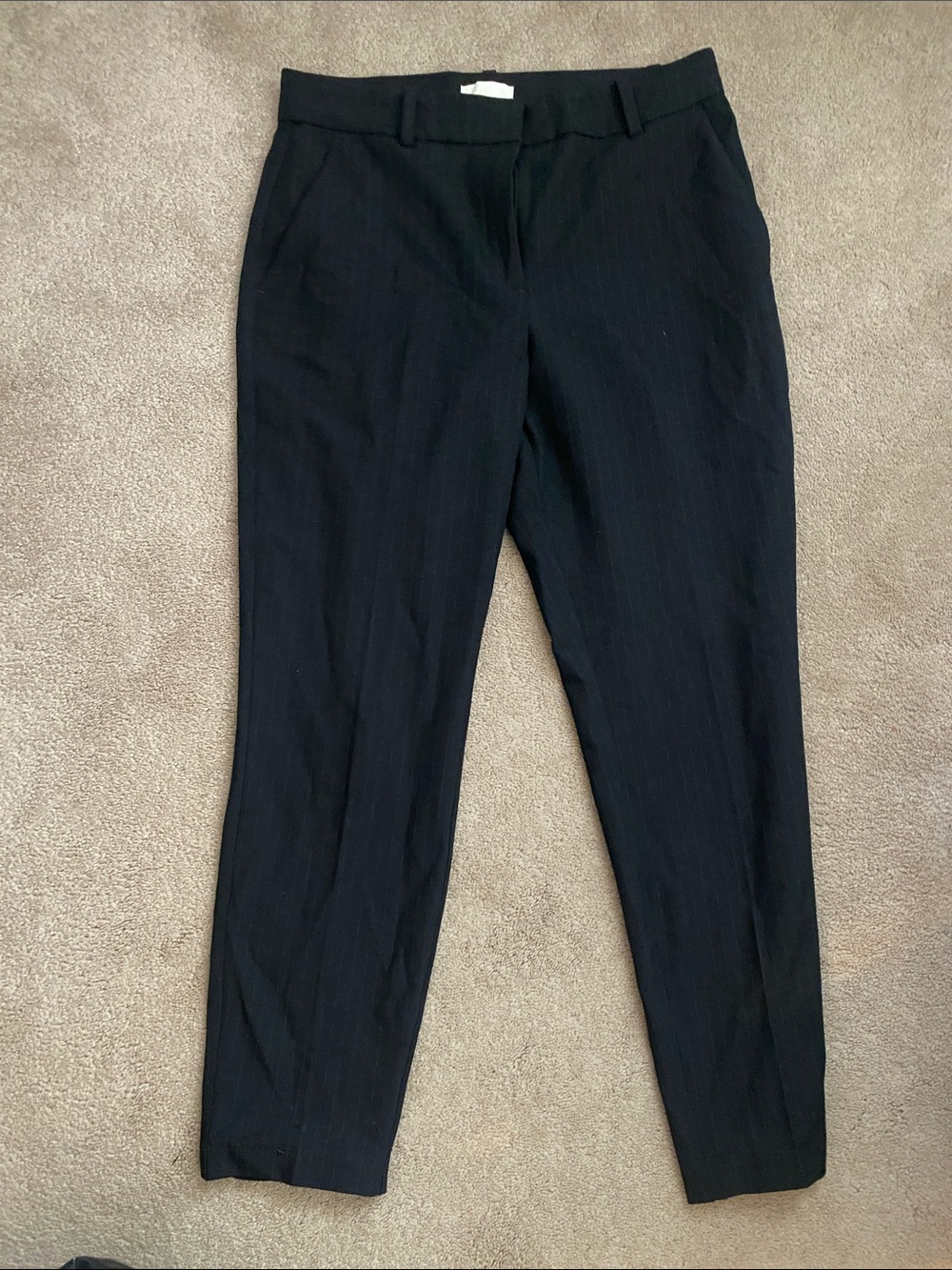 H&M pinstripe straight leg pants.